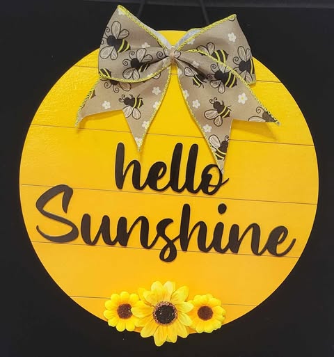 Hello Sunshine Door Hanger