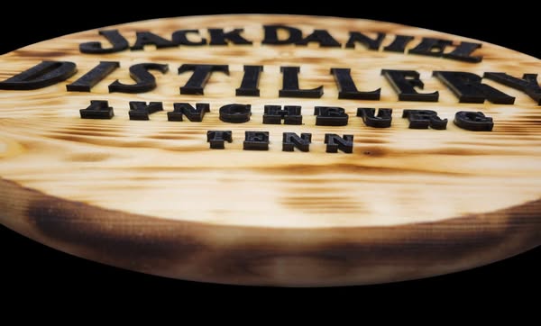Wood Burned Sign - Jack Daniel