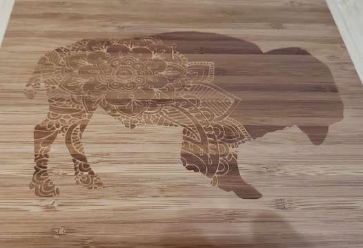 Bamboo Cutting Board - Buffalo NY Themed