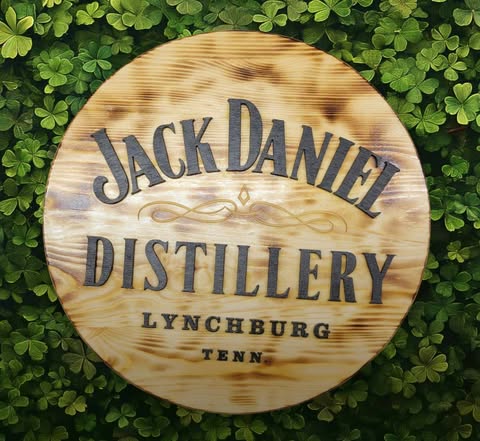 Wood Burned Sign - Jack Daniel