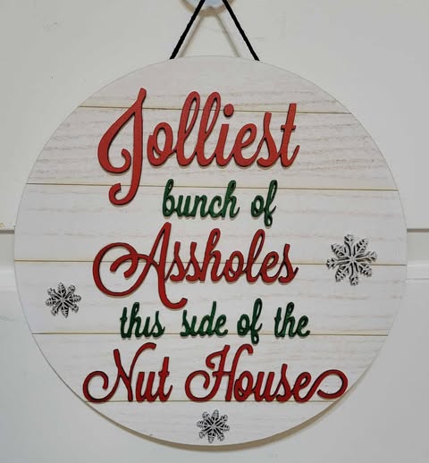 Door Hanger - Jolliest Bunch of Assholes