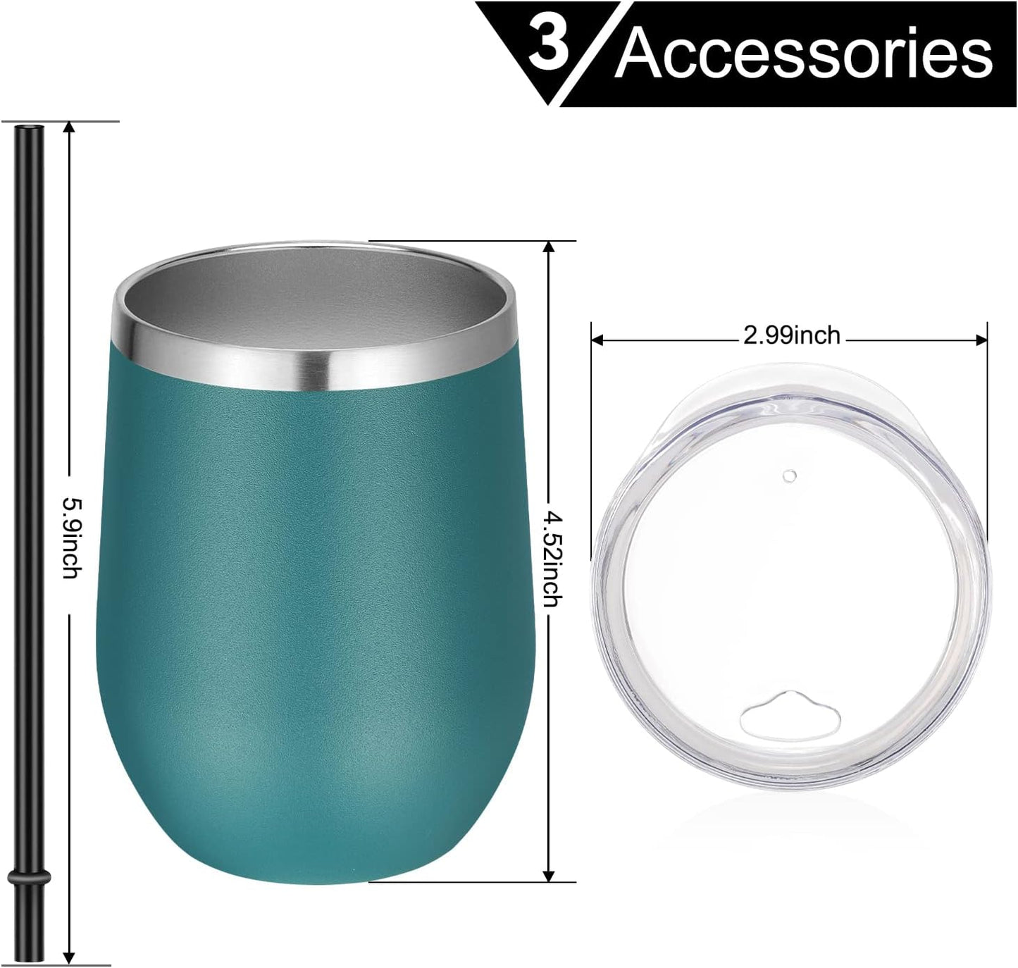 Engraved 12oz Stainless Steel Wine Tumbler