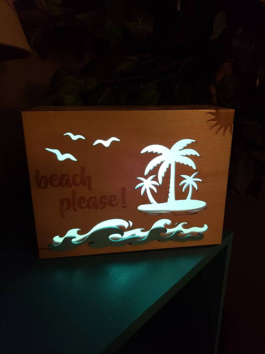 Beach Waves Lightbox