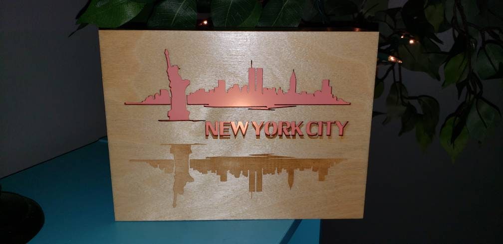 NYC Lightbox - 2 designs available, New York Statue of Liberty, Twin Towers