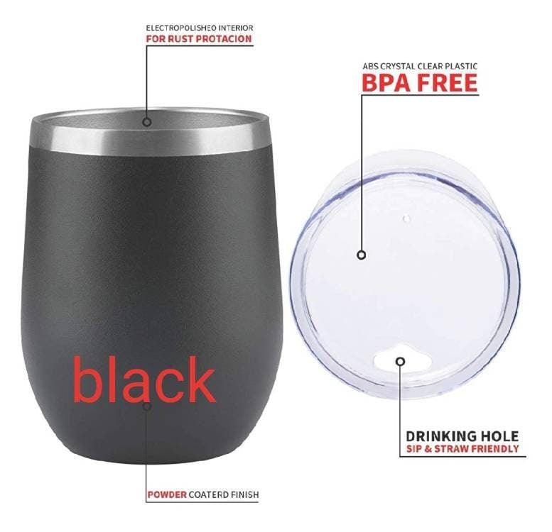 Personalized Wine Tumbler, Stainless Steel Tumbler, Wedding Gifts, Groomsmen Gift, Tumblers, Engraved Tumbler, Corporate Gift, 12oz