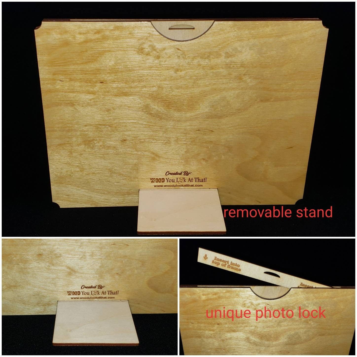 Photo Frames - 4x6 5x7 8x10. PERSONALIZED Anniversary - Special Occasion - Laser Cut and Engraved Wood - Add names, date and/or message