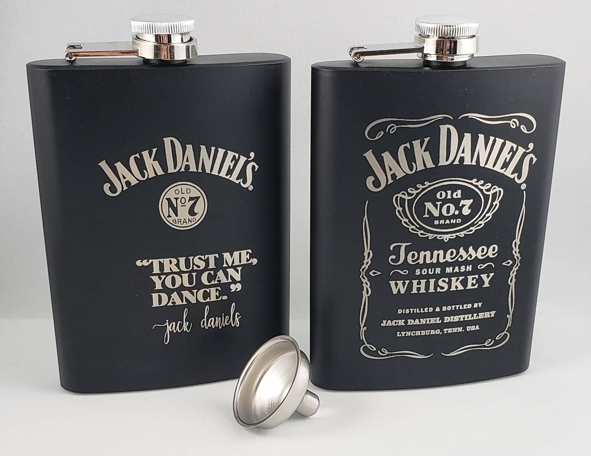 Flask set, Engraved flask, Fireman gifts, Gifts for firefighters, Custom flask, Corporate Gift, 8oz Flask w/funnel