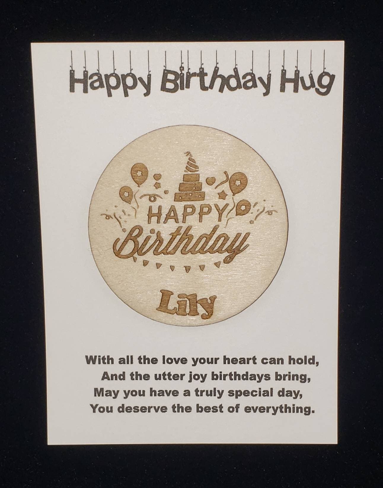 Little Pocket Hug,Christmas Hug,Birthday Hug,Anniversary,Special Gift, Wood Gift,Send a Hug Gift,Grandparents gift, Graduation- Sending Love