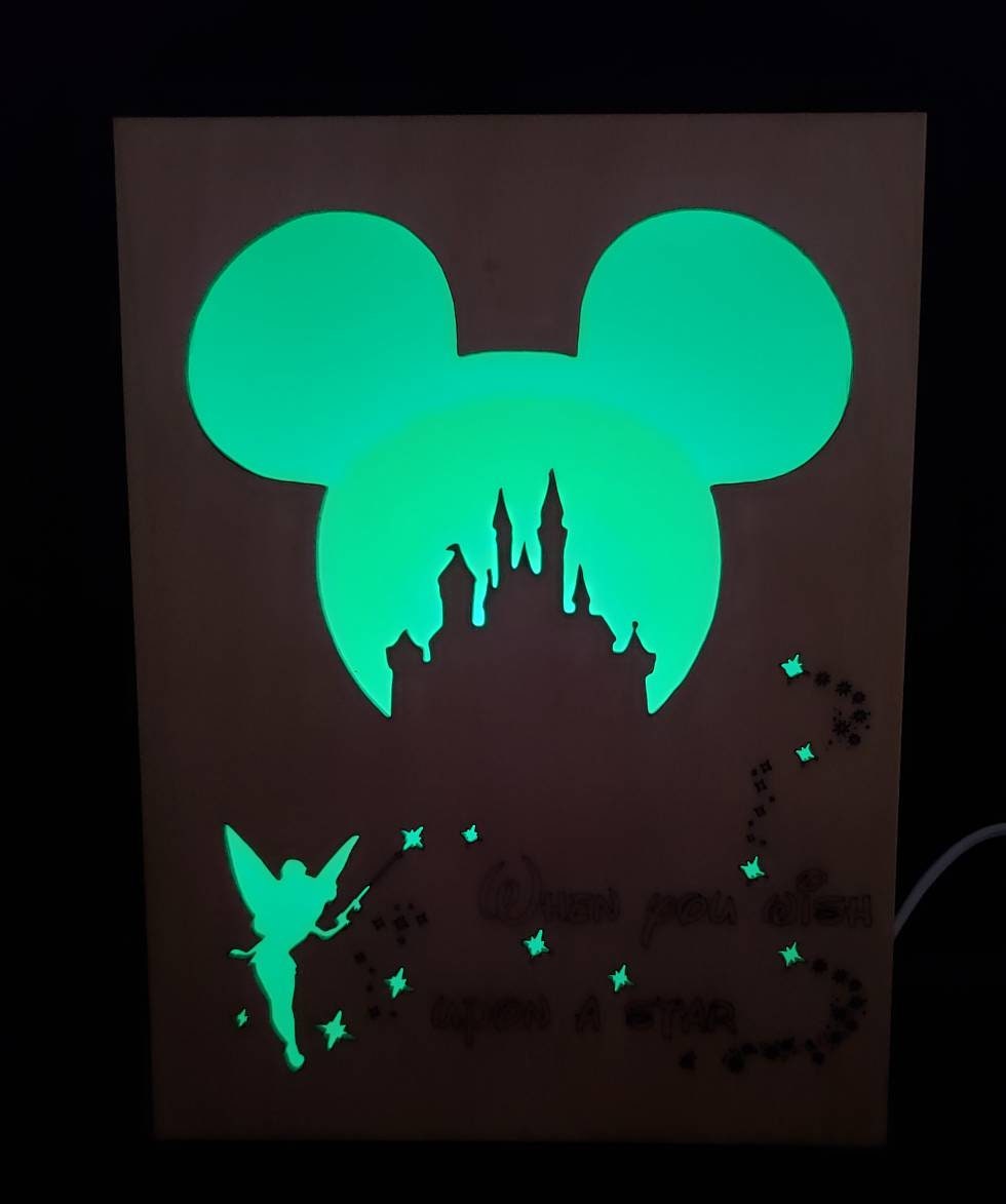 Mickey Castle Lightbox, Nightlight
