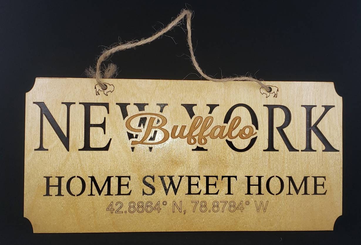 Home Sweet Home State/City Coordinates Sign
