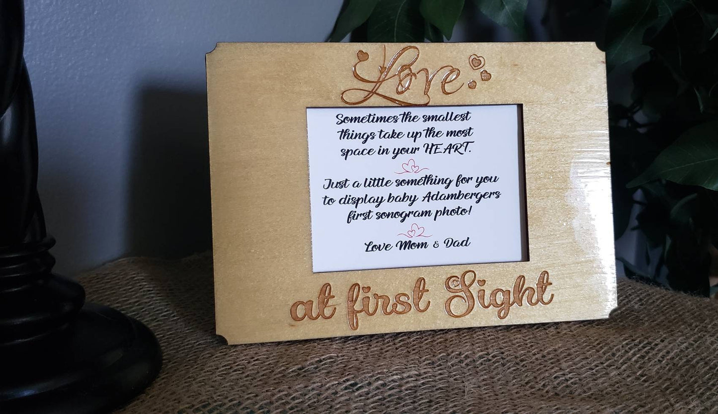 Ultrasound Sonogram Frame, Pregnancy Announcement, You're Going to be Grandparents, Expecting, Picture Frame Gift,New Baby Gift,Baby Shower