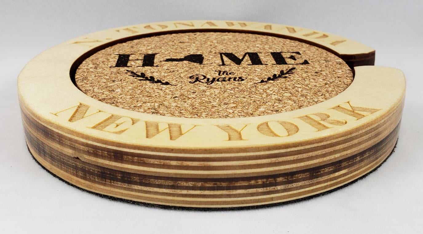 Custom Coasters Personalized coaster set, Engraved coasters,Home State, wedding gift,new home gift,Set of 4,wood decor,Coaster Holder