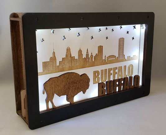 Buffalo, New York LED Light Box, BUFFALO LOVE