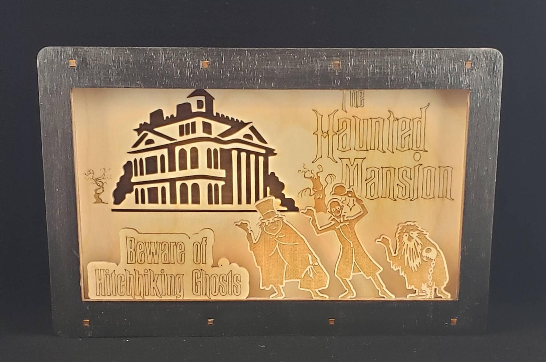 The Haunted Mansion LED Light Box, Halloween, LED Lanyard