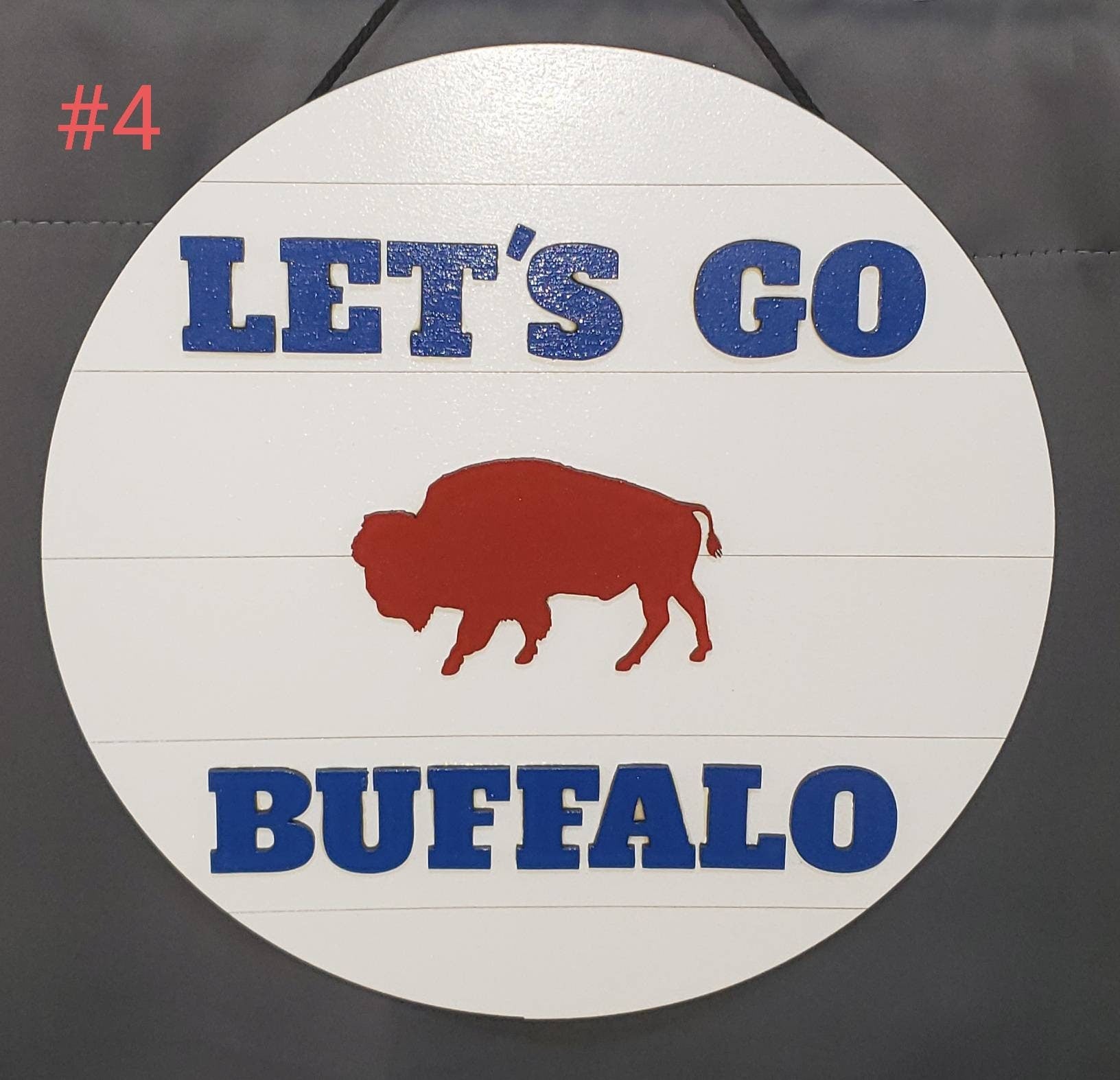 Door Hanger, Wooden Sign,Buffalo Football Door Hanger, Door Decor, Front Door Decor, New Home, Wall Decor, Let's Go Buffalo,Buffalo Football