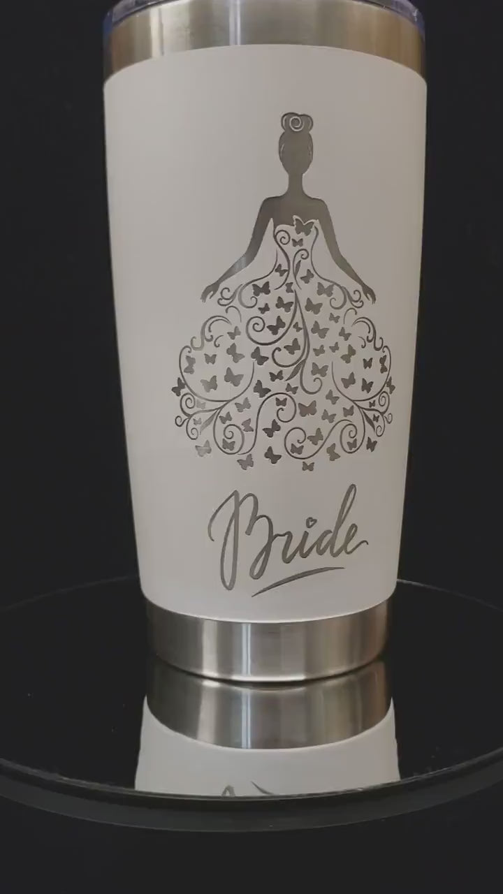 Groomsmen Gift, Personalized 20 OZ Tumbler, Bridesmaid Gift, Custom Tumbler For Men, Engraved Tumbler, 8oz Flask, Bride, Groom, Bridesmaid