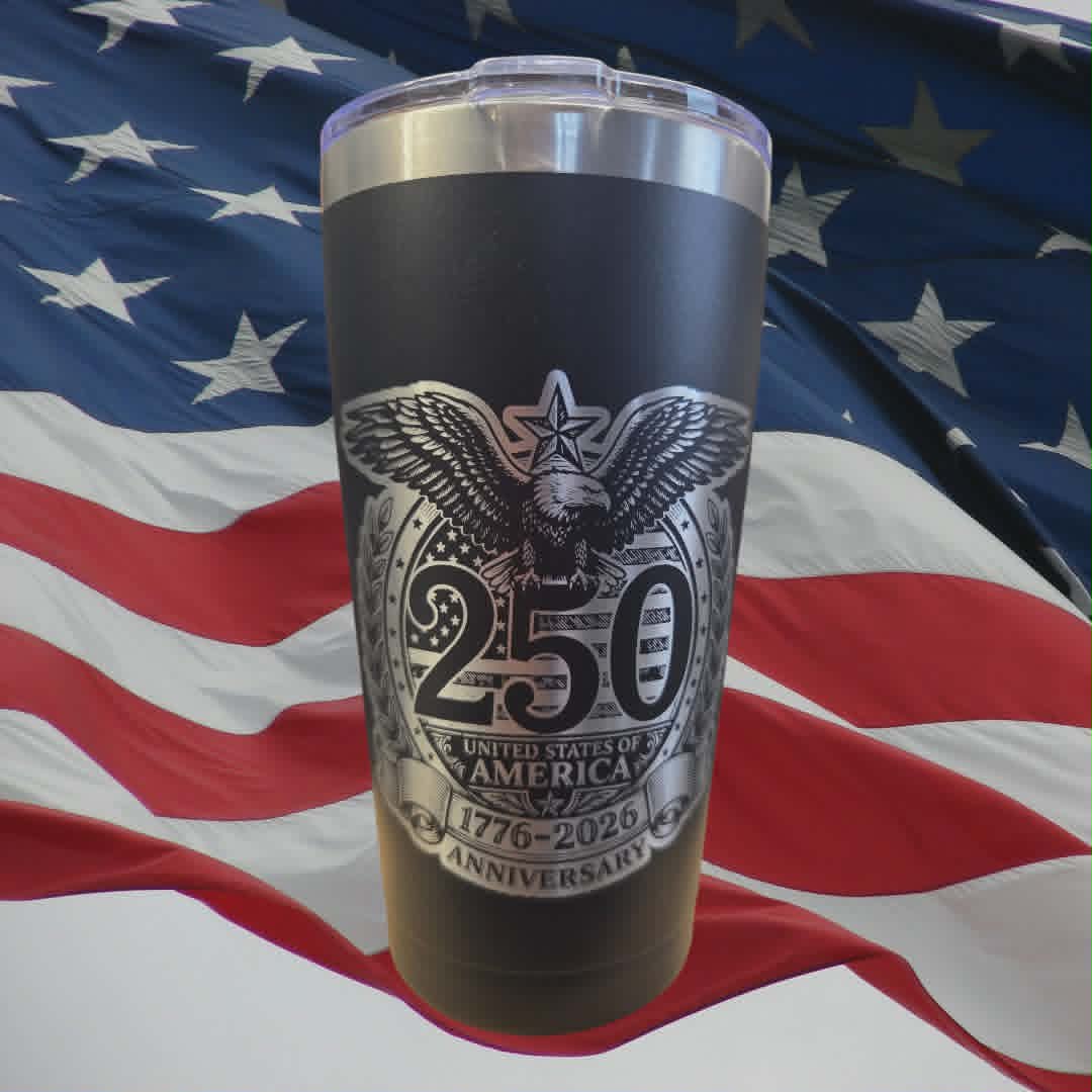 Unites States of America 250th Anniversary 20oz Stainless Steel Tumbler