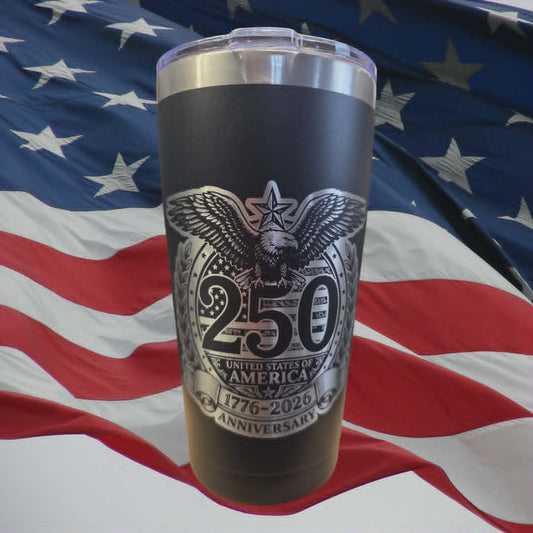 Unites States of America 250th Anniversary 20oz Stainless Steel Tumbler