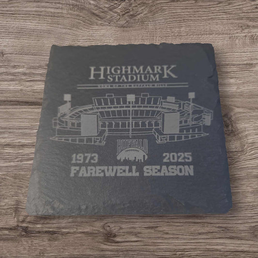 Highmark Stadium Slate Coaster Set (4)