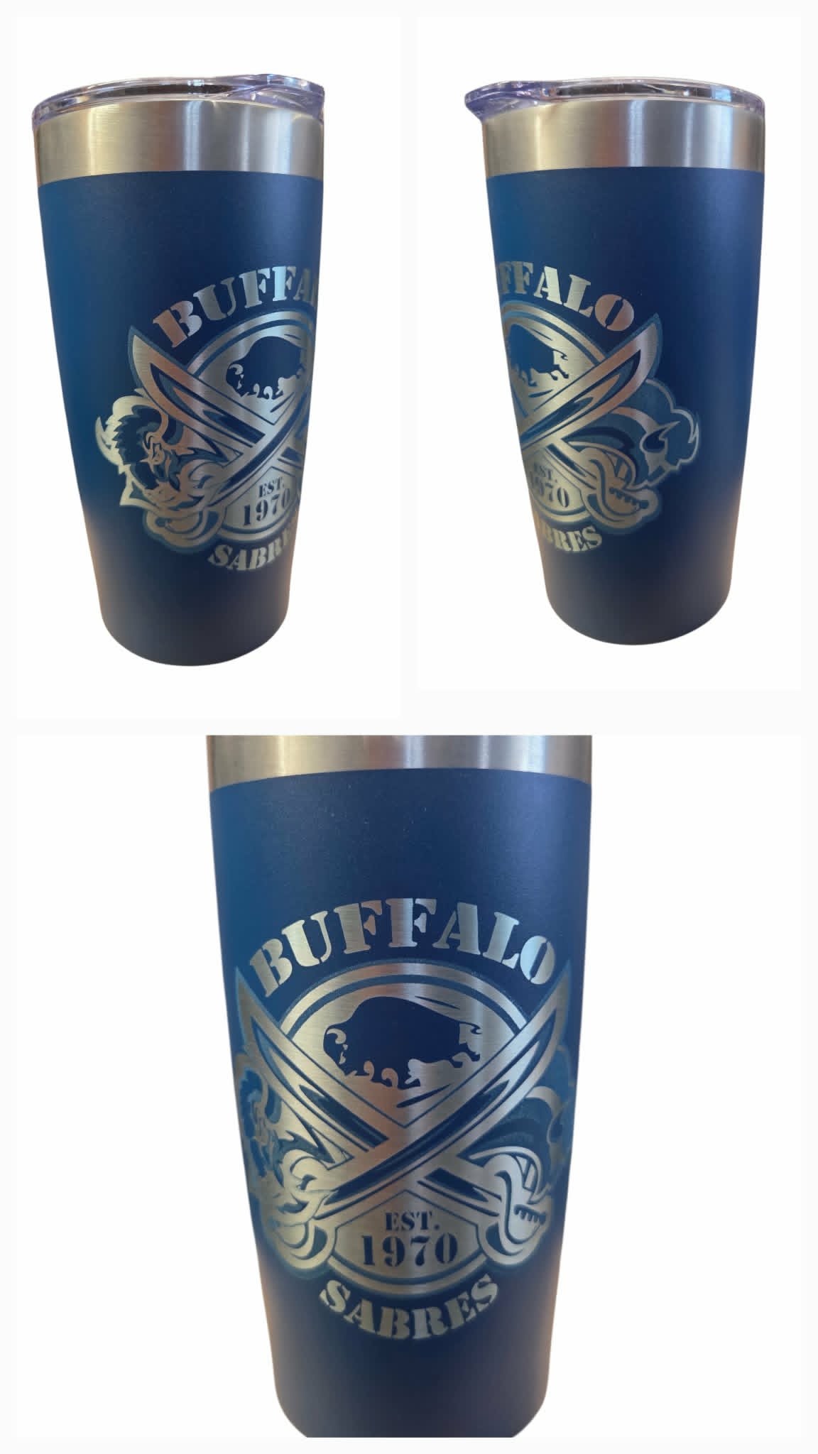 Buffalo Hockey 20oz. Stainless Steel Tumbler