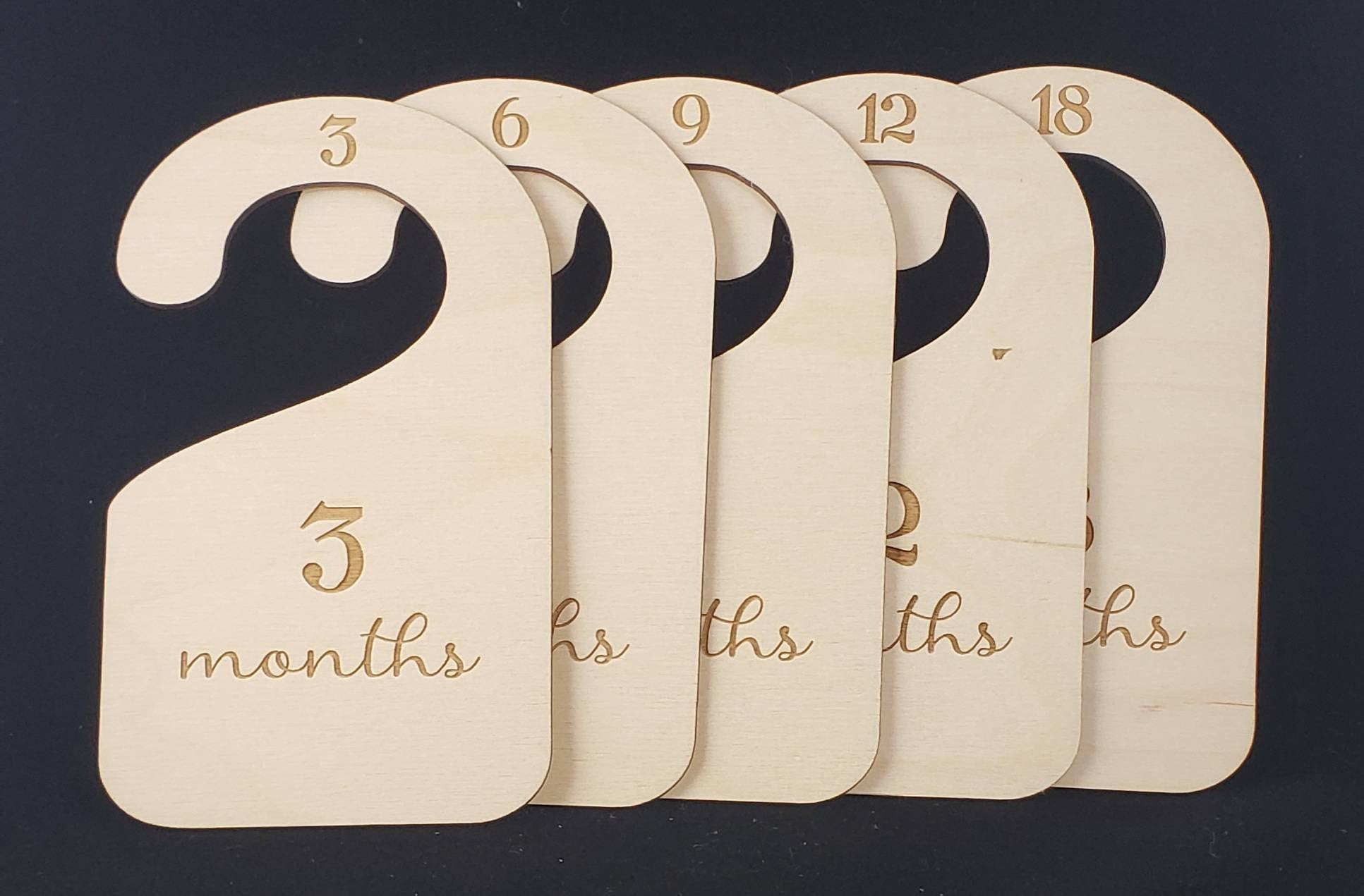 Wood Baby Closet Dividers, Wood Organization, Nursery, Clothes Dividers, Wood Baby Closet Organization, New Baby Shower Gift Ideas, Closet