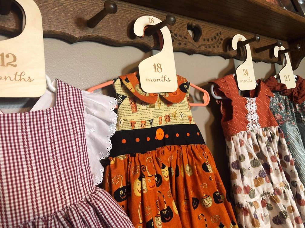 Wood Baby Closet Dividers, Wood Organization, Nursery, Clothes Dividers, Wood Baby Closet Organization, New Baby Shower Gift Ideas, Closet