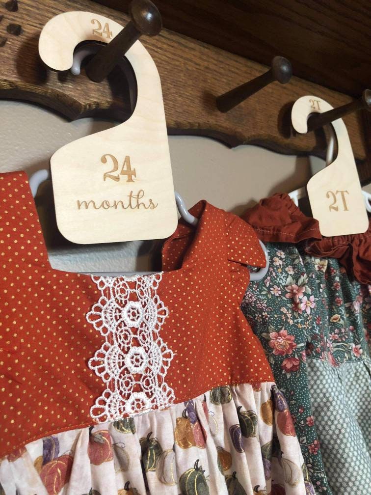 Wood Baby Closet Dividers, Wood Organization, Nursery, Clothes Dividers, Wood Baby Closet Organization, New Baby Shower Gift Ideas, Closet