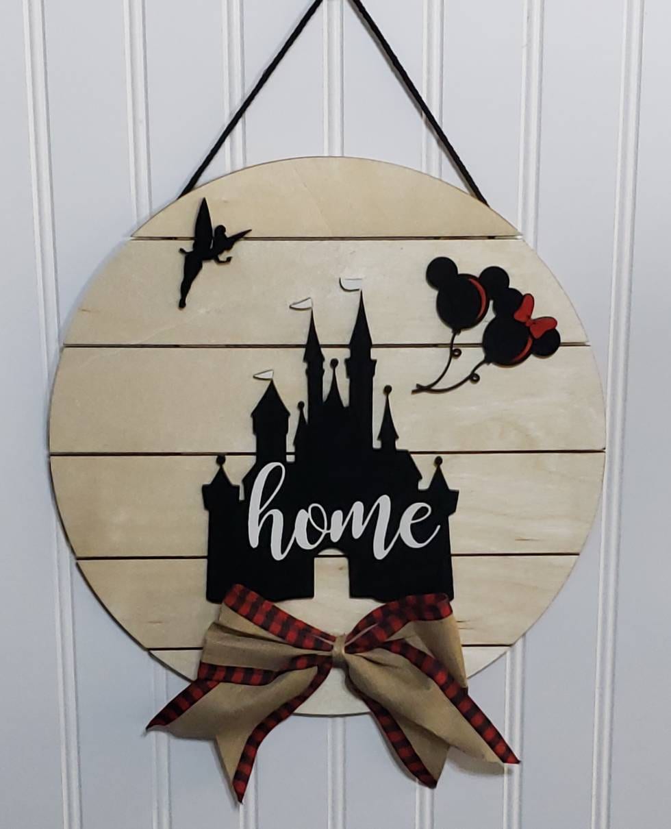 Door Hanger, Wooden Sign, Inspired by Disney Wood Door Hanger, Door Decor, Be Our Guest, Front Door Decor, New Home, Wall Decor, Disney